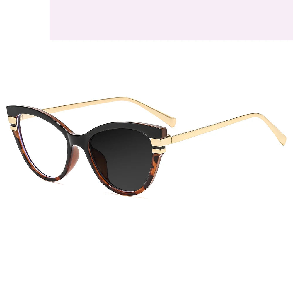 Kocolior Women's Full Rim Cat Eye Tr 90 Alloy Photochromic Reading Glasses 726947