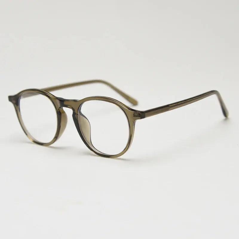 Gatenac Unisex Full Rim Round Tr 90 Titanium Eyeglasses 759190 FuzWeb