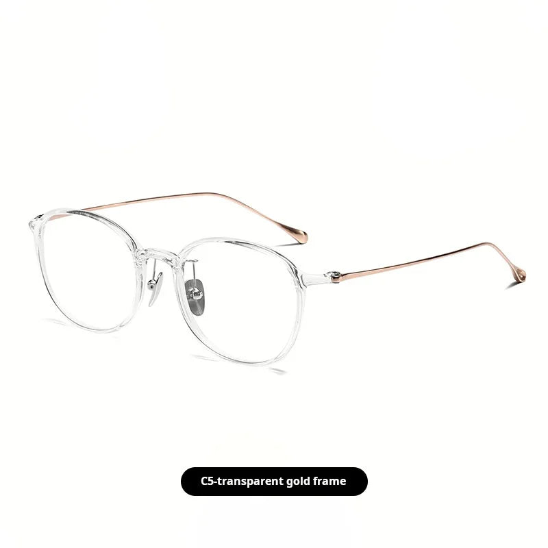 Momoja Women's Full Rim Square Round Titanium Tr 90 Eyeglasses 50045