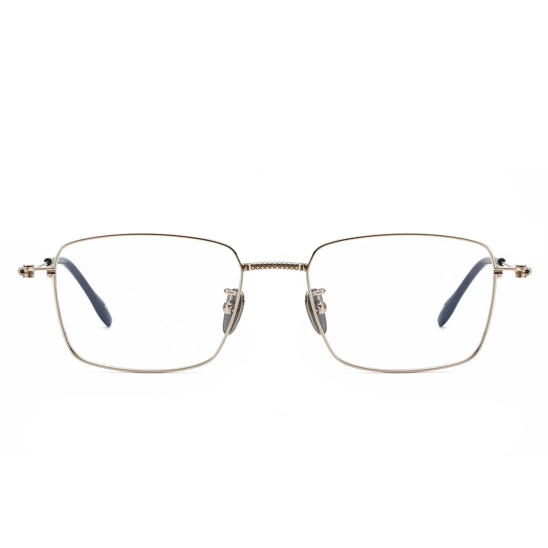 Bclear Unisex Full Rim Square Titanium Eyeglasses SM-80912