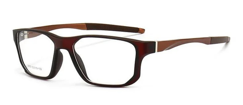 Muzz 58550 men's square sports TR-90 prescription eyeglasses — view 7