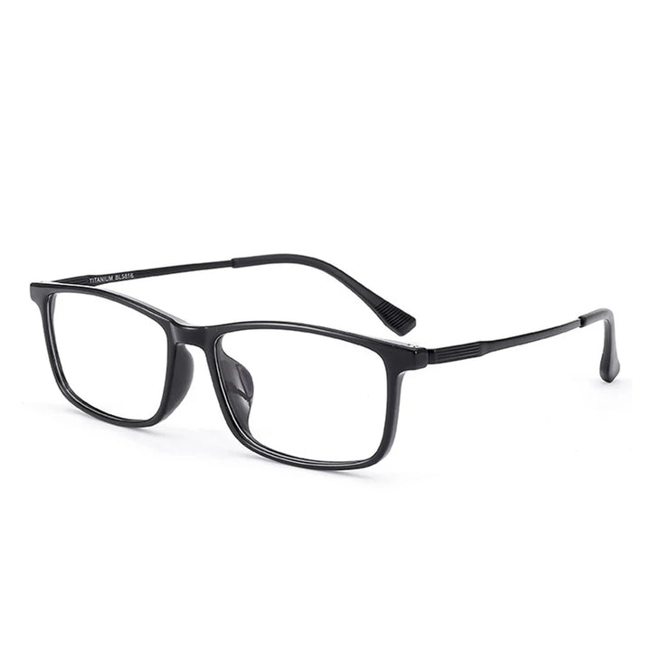 KatKani Men's Full Rim Square Tr 90 Titanium Eyeglasses 5816 Full Rim KatKani Eyeglasses   