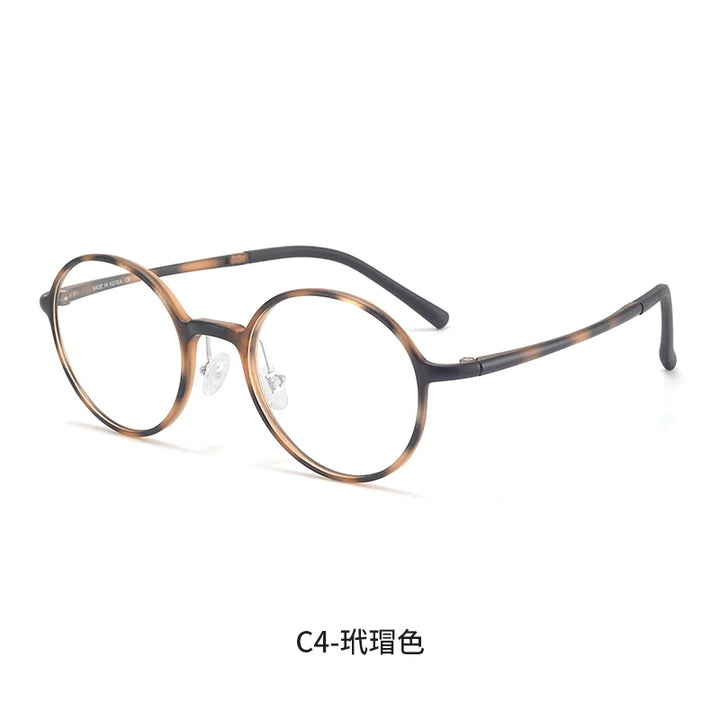 Bclear Unisex Full Rim Round TR90 Eyeglasses MY-1147