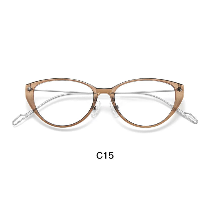 Gmei Optical 1002 women's cat eye TR90 prescription eyeglasses — view 10