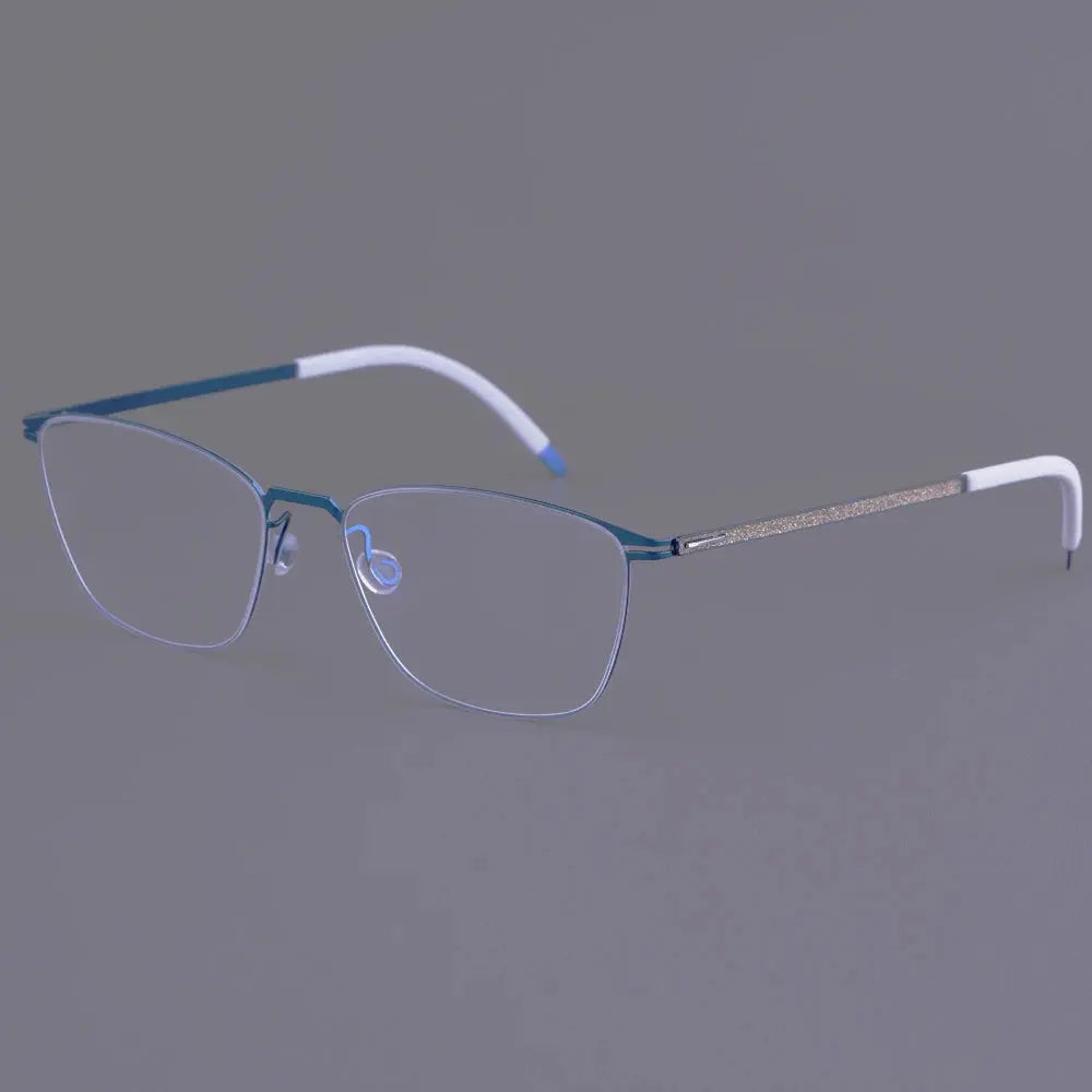 Bobbie 467351 Unisex 140mm Full Rim Square Titanium Frames FuzWeb