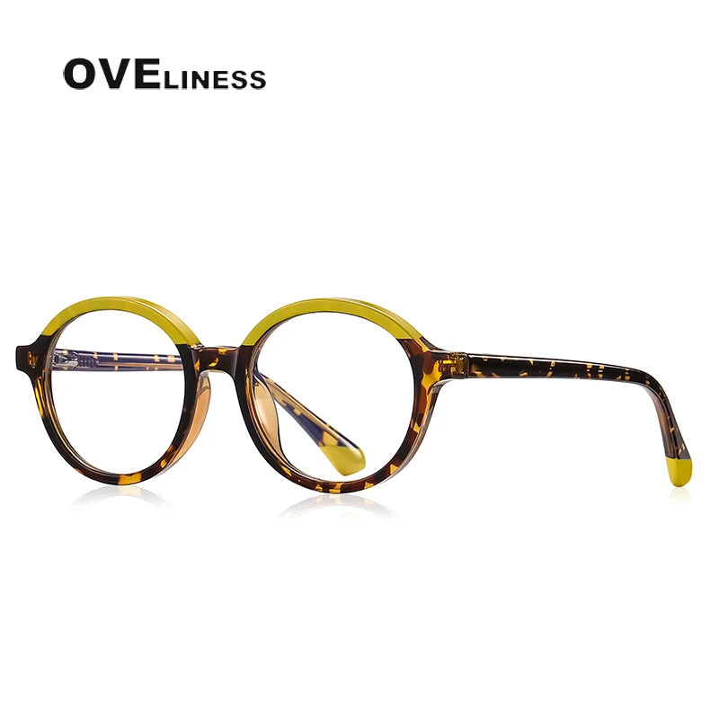 Oveliness Youth Unisex Full Rim Round Tr 90 Eyeglasses R0214 Full Rim Oveliness C3  