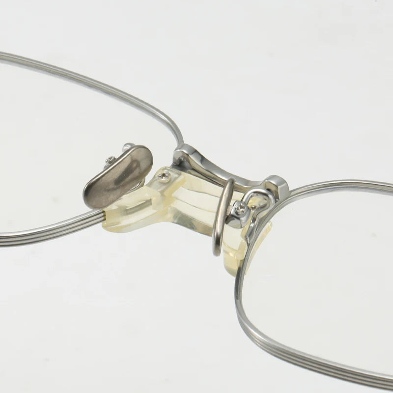 Muzz Unisex Full Rim Square Titanium Eyeglasses 10077 Full Rim Muzz   