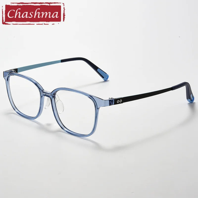 Chashma Ochki Unisex Full Rim Square Tr 90 Titanium Eyeglasses 699905