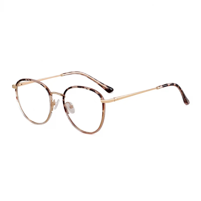 Ralferty Women's Full Rim Oval Tr 90 Acetate Eyeglasses R83607 Full Rim Ralferty C2 Leopard CHINA 