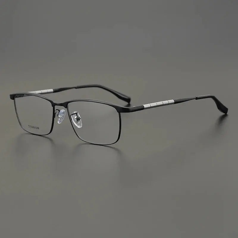 Bobbie 611900 Men’s 145mm Full Rim Square Titanium Frames FuzWeb
