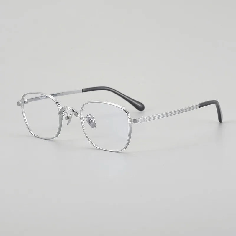 Muzz 117 men's small square IP titanium prescription eyeglasses — view 6
