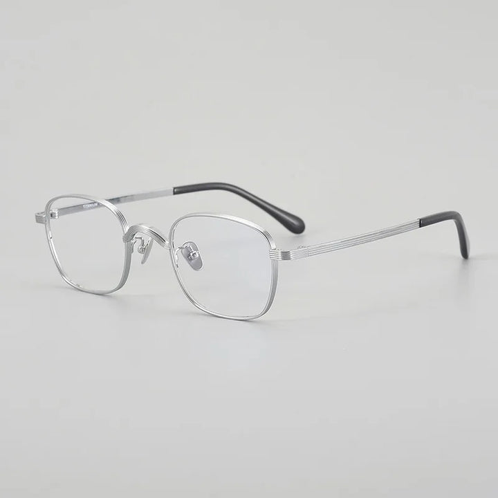 Muzz 117 men's small square IP titanium prescription eyeglasses — view 6