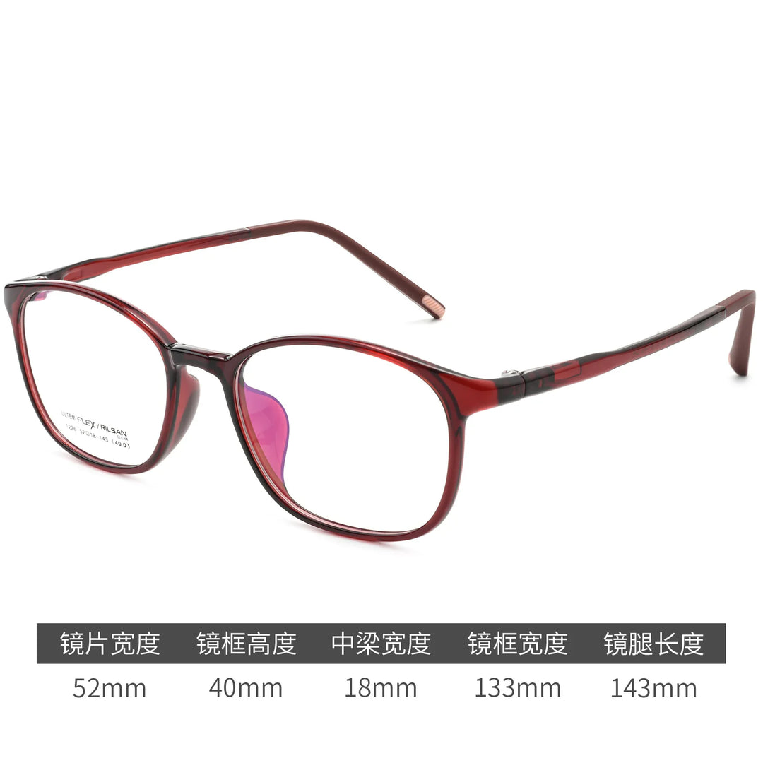 Gmei Optical 1226LS women's square TR90 prescription eyeglasses — view 5