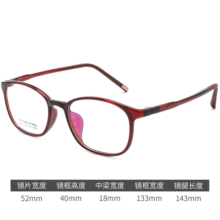 Gmei Optical 1226LS women's square TR90 prescription eyeglasses — view 5