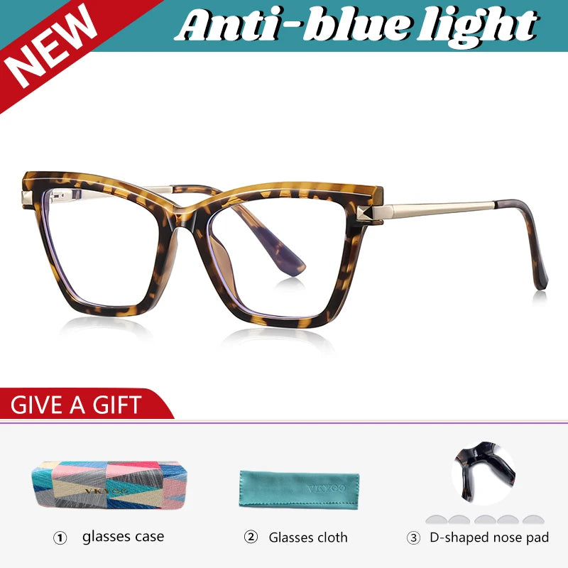 Vicky Women's Full Rim Cat Eye Tr 90 Titanium Reading Glasses 67245