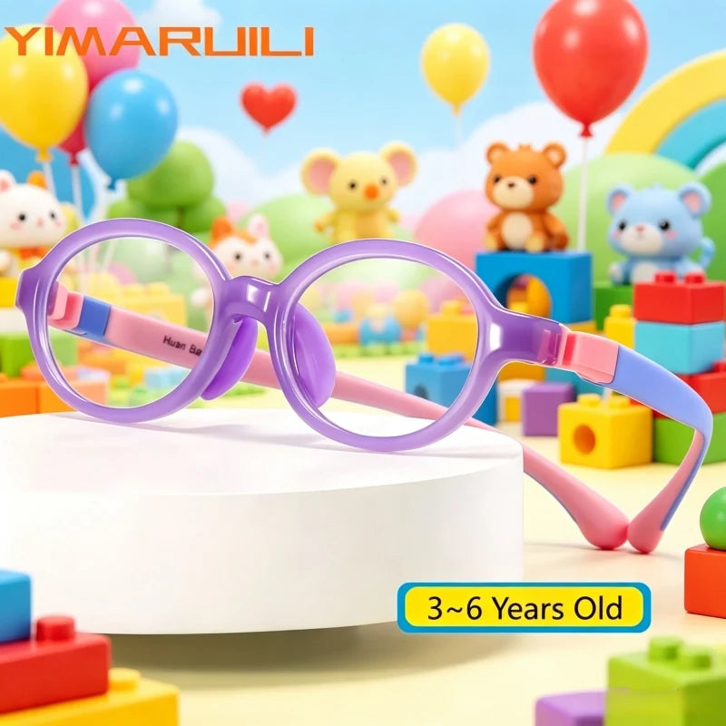 Yimaruili Unisex Full Rim Classic TR-90 Eyeglasses 9001 — view 1 | Yimaruili at FuzWeb