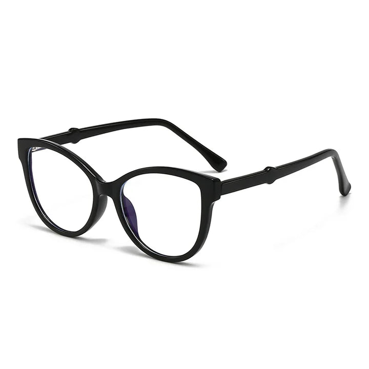 CCspace Women's Full Rim Oval Polycarbonate Reading Glasses R57605 Reading Glasses CCSpace +50 Black 