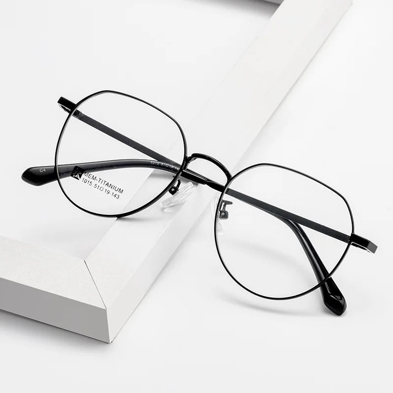 Gmei Optical 1015 unisex round alloy prescription eyeglasses