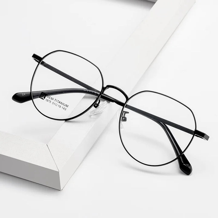 Gmei Optical 1015 unisex round alloy prescription eyeglasses