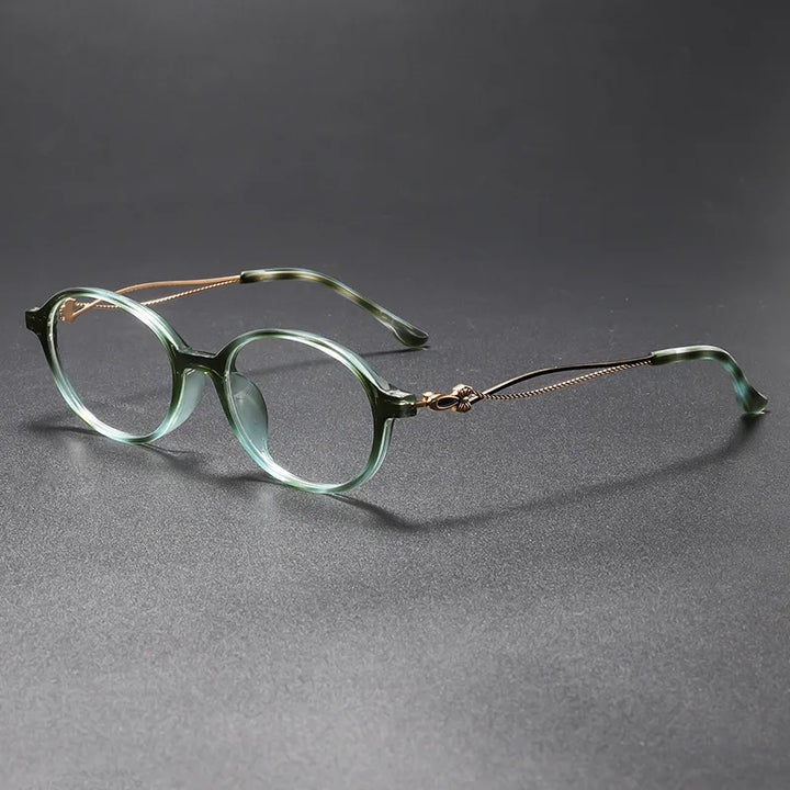 Momoja Women's Full Rim Oval Cat Eye Tr 90 Alloy Eyeglasses 726013