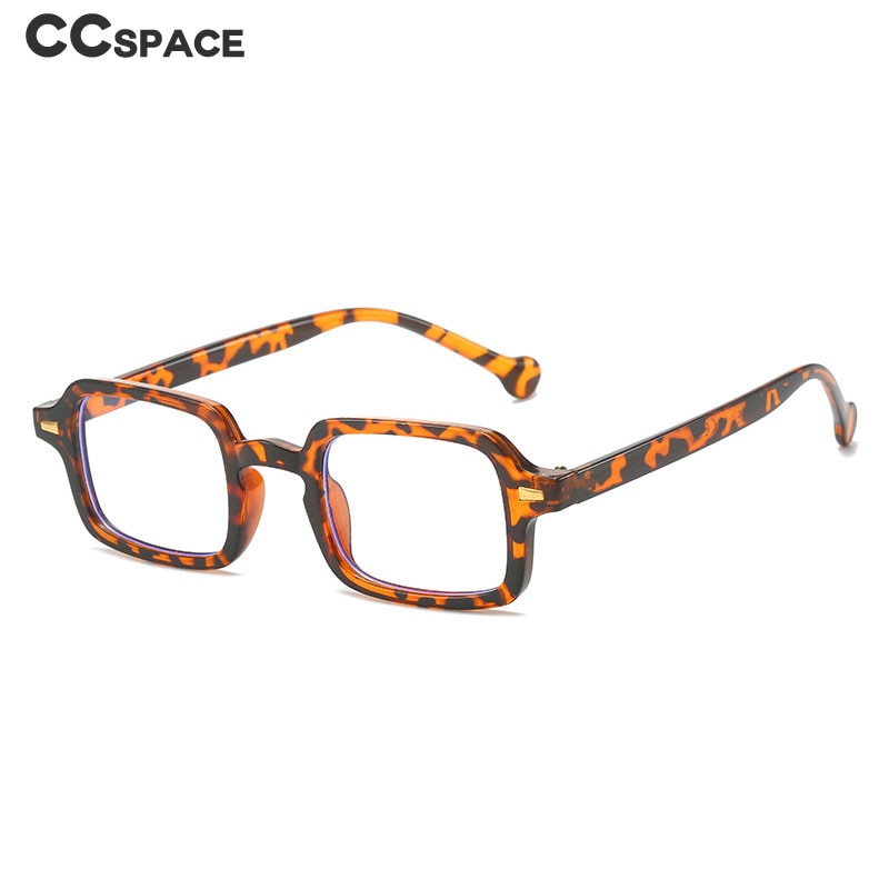 CCSpace Unisex Full Rim Rectangle Tr 90 Alloy Rivet Eyeglasses 56378 Full Rim CCspace   