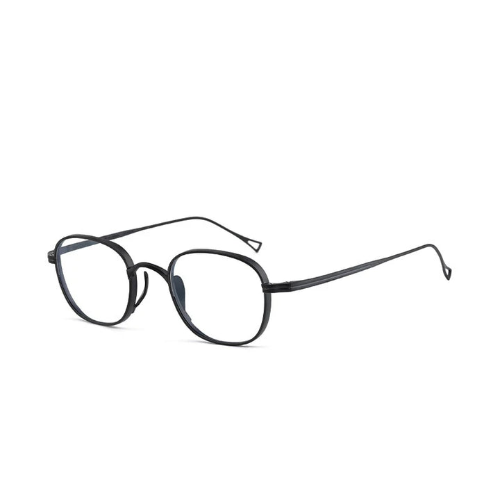 Bobbie Unisex Full Rim Small Square Titanium Eyeglasses 611439