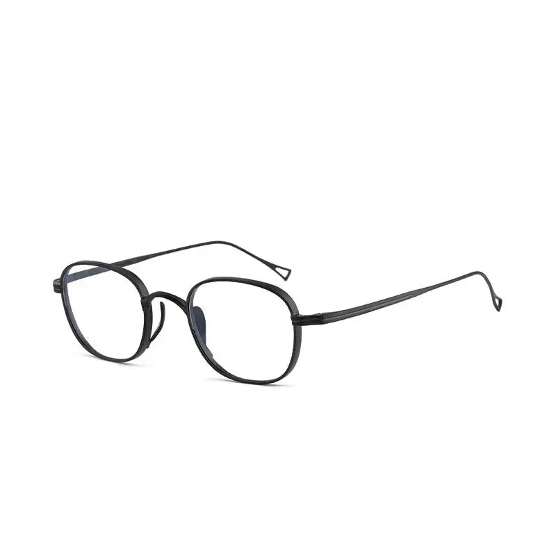 Bobbie Full Rim 101400 Unisex Polygon Square Titanium Frames FuzWeb