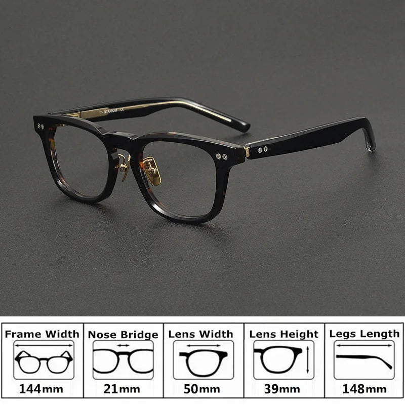 Bobbie Unisex Full Rim Square Acetate Eyeglasses NP-161