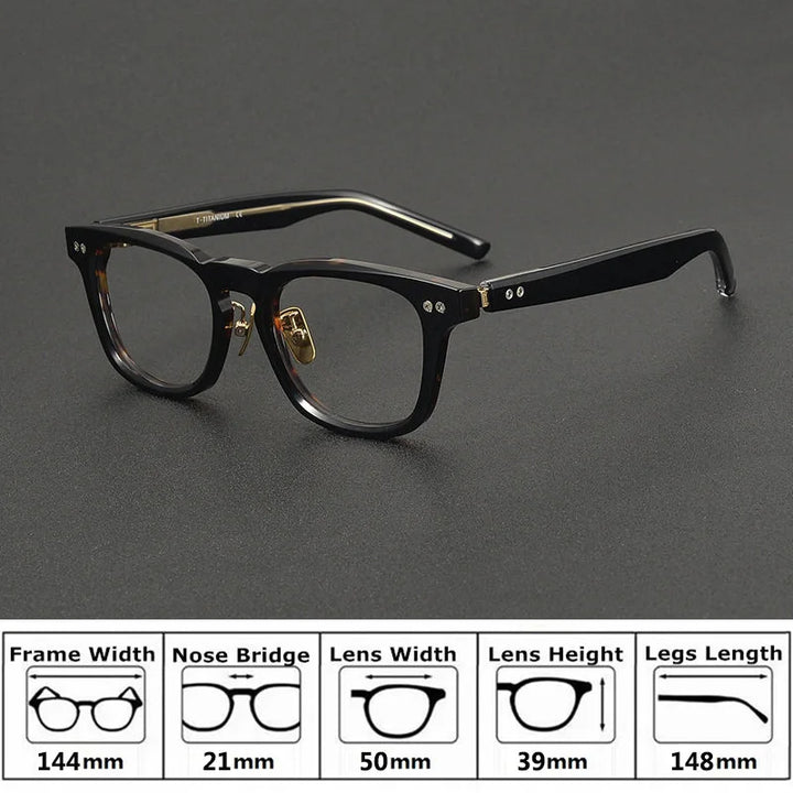 Bobbie Unisex Full Rim Square Acetate Eyeglasses NP-161