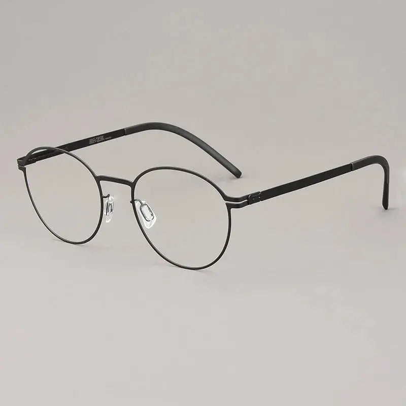 Bobbie 494420 Women’s 131mm  Full Rim Round Stainless Steel Frames FuzWeb