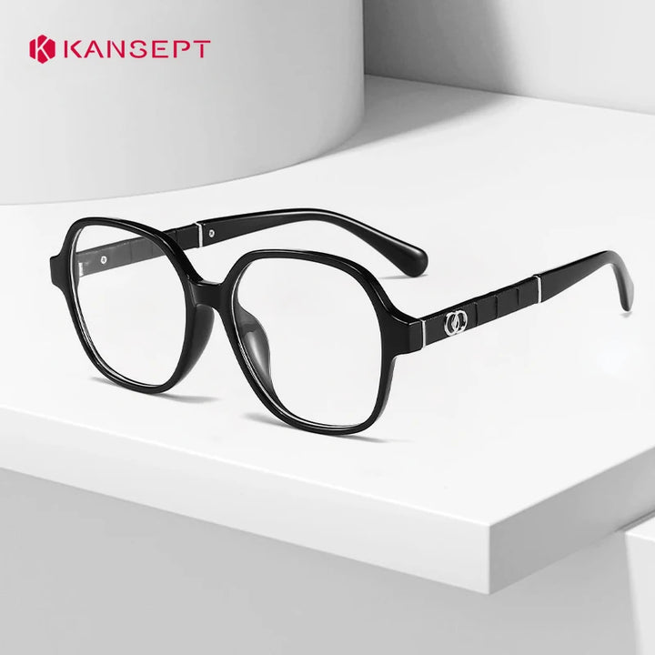 Kansept Women's Full Rim Polygon Square Acetate Reading Glasses 23464
