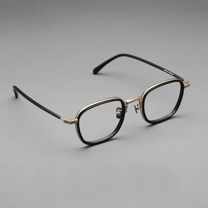 Blackmask Unisex Full Rim Square Titanium Eyeglasses BM-N043