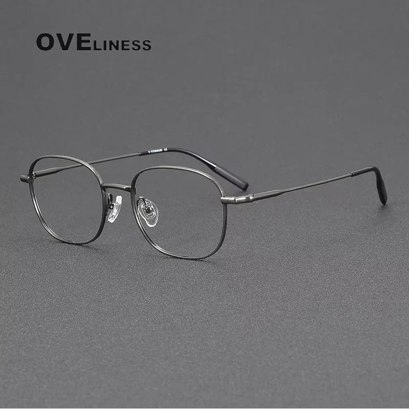 Oveliness Women's Full Rim Square Titanium Eyeglasses 81024