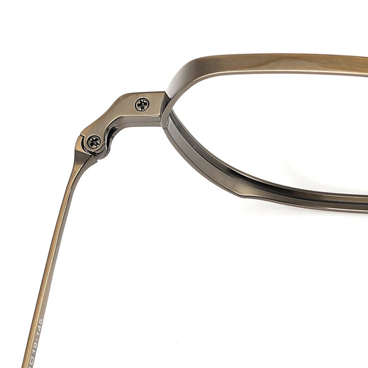 Muzz 3001 unisex square titanium prescription eyeglasses — view 10