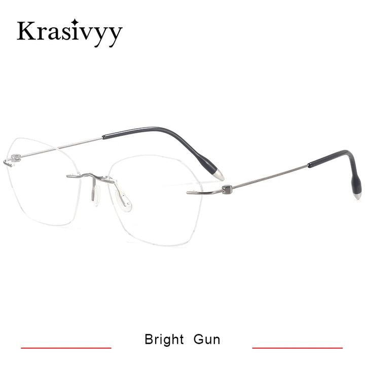 Krasivyy Unisex Rimless Titanium Prescription Eyeglasses KR5024 - view 8