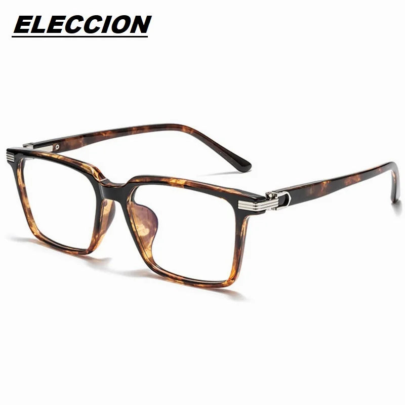 Eleccion Unisex Full Rim Square Tr 90 Titanium Eyeglasses 46688 Full Rim Eleccion Tortoises CHINA