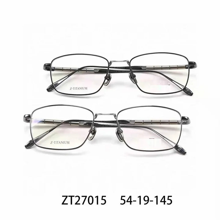 Aimee Men's Full Rim Square Titanium Eyeglasses 27015 Full Rim Aimee   