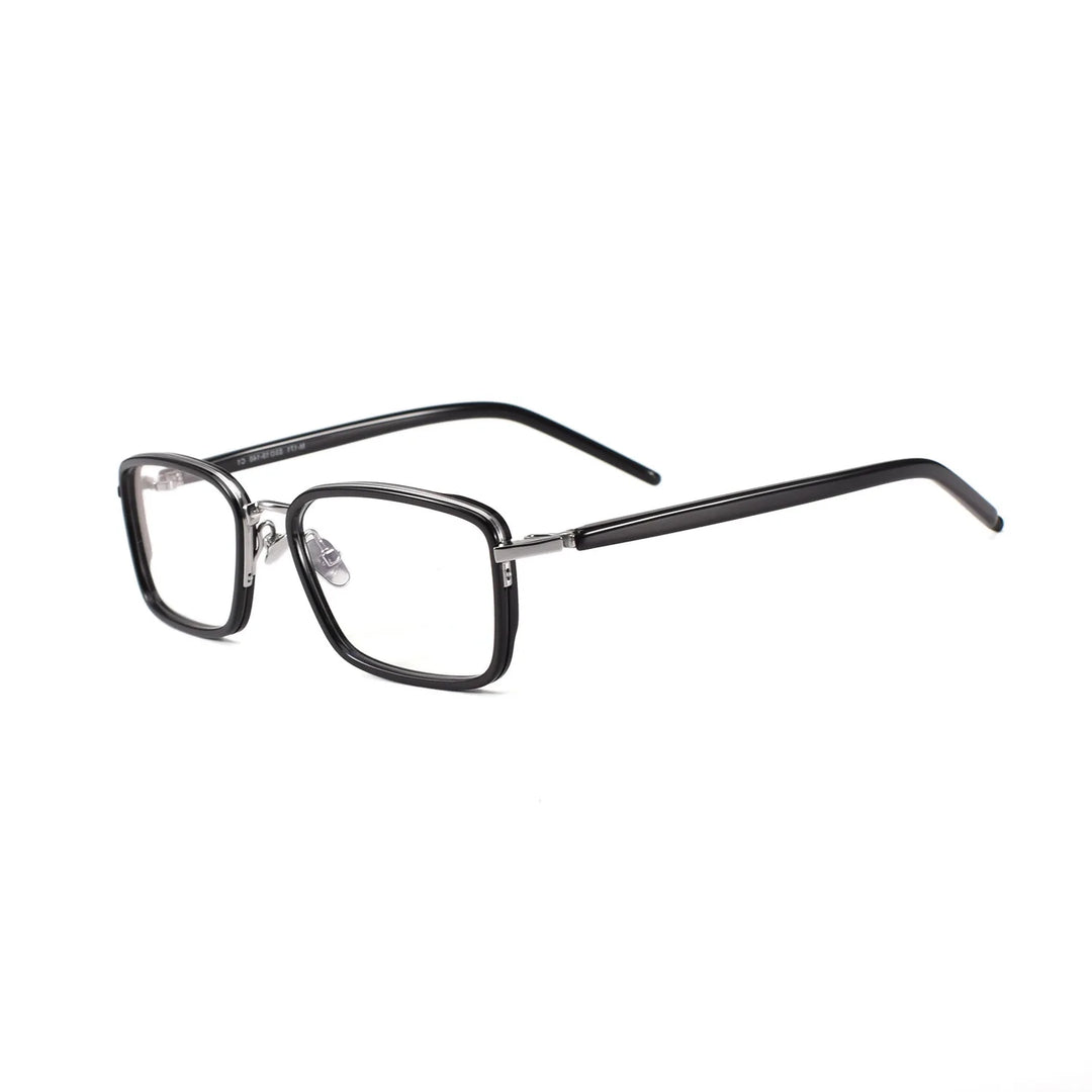 Blackmask Unisex Full Rim Square Acetate Eyeglasses BM-M171