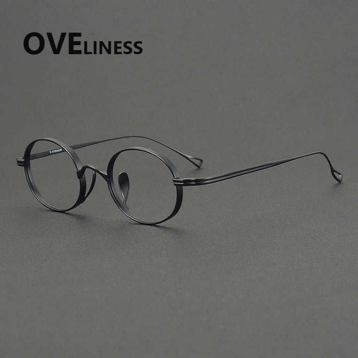 Oveliness Men's Full Rim Square Titanium Eyeglasses 29918