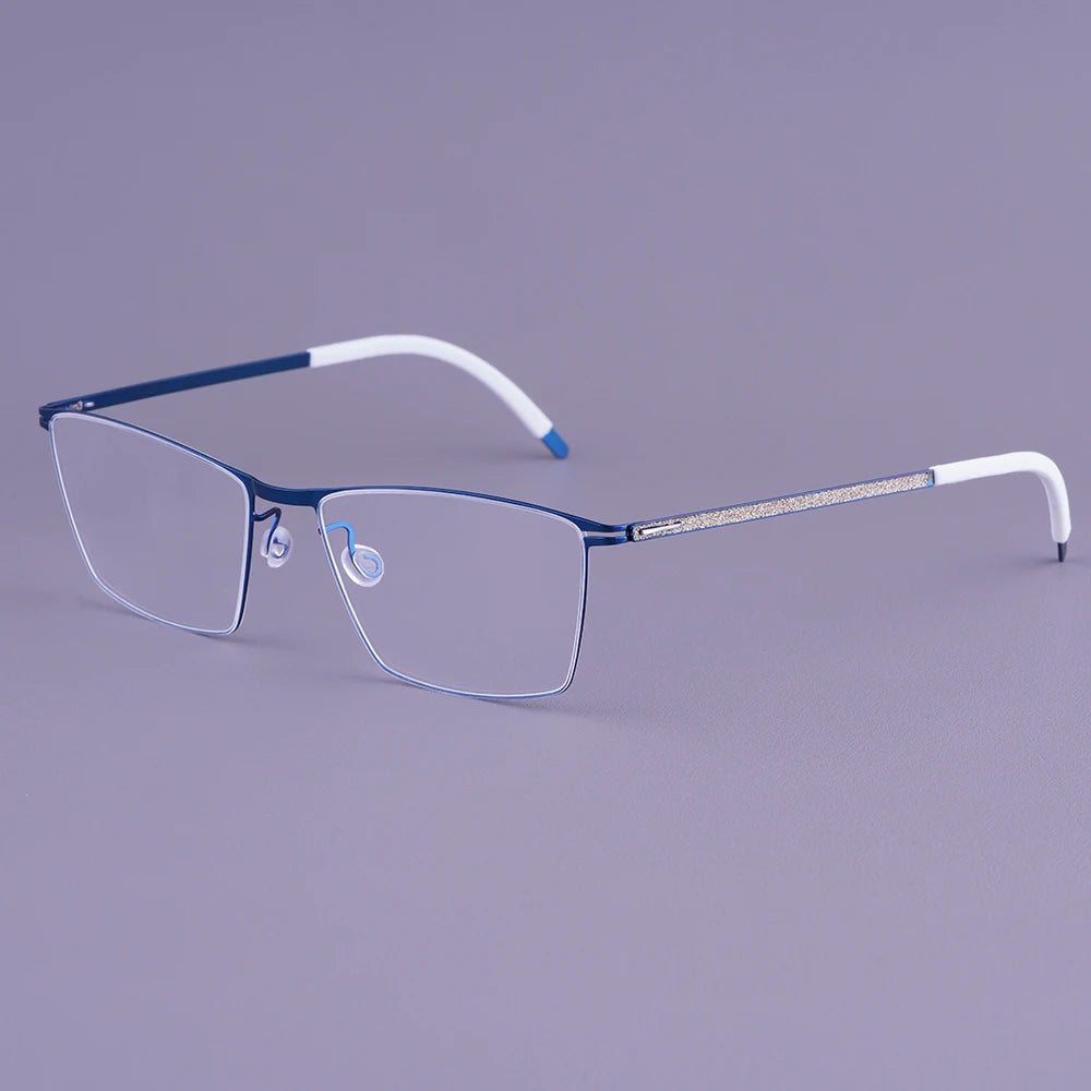 Bobbie Men Full Rim Square Titanium Eyeglasses V460-D