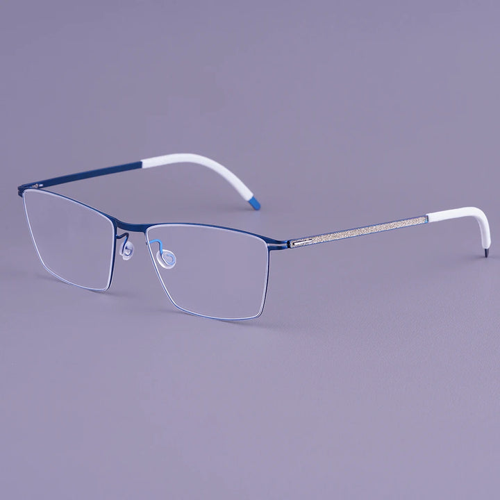 Bobbie Men Full Rim Square Titanium Eyeglasses V460-D
