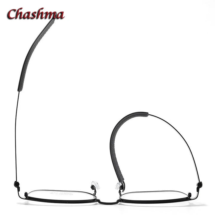 Chashma Ochki Unisex Full Rim Square Titanium Eyeglasses 11305 Full Rim Chashma Ochki   