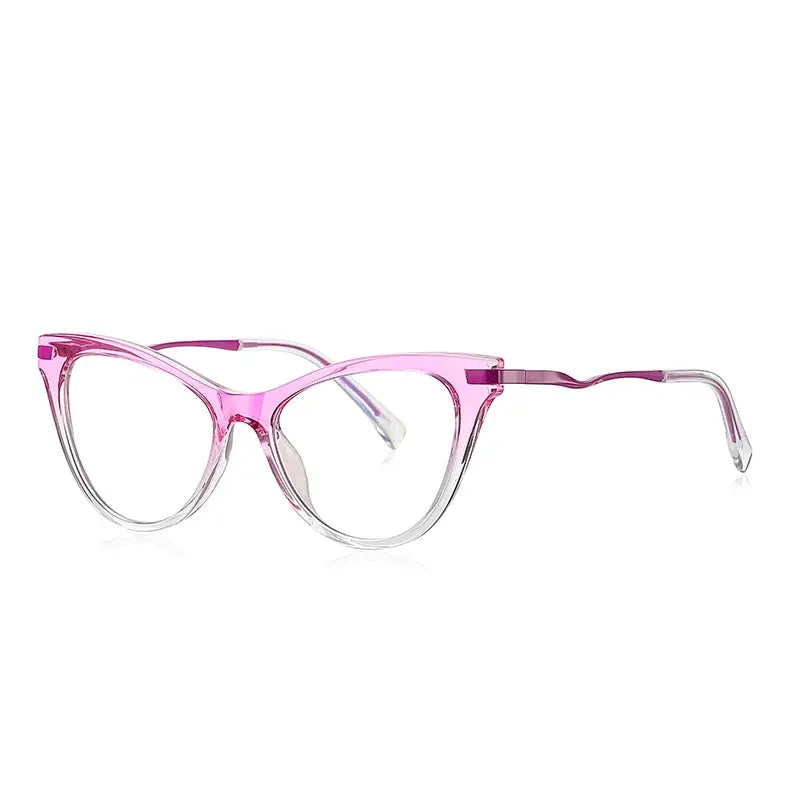 Vicky Women's Full Rim TR90 and Titanium Cat Eye Reading Glasses 2109 — view 2 | Vicky at FuzWeb