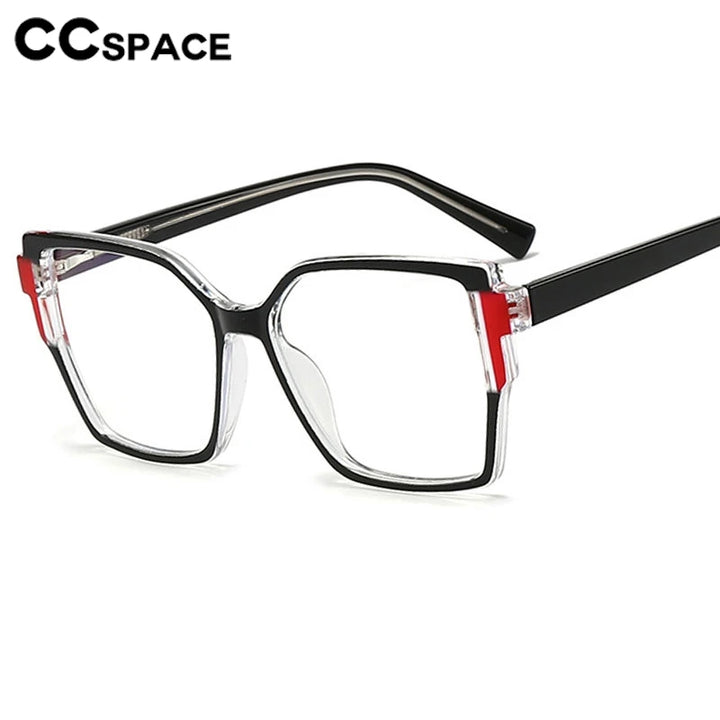 CCspace Women's Full Rim Square Cat Eye Polycarbonate Eyeglasses 301332 Full Rim CCspace   