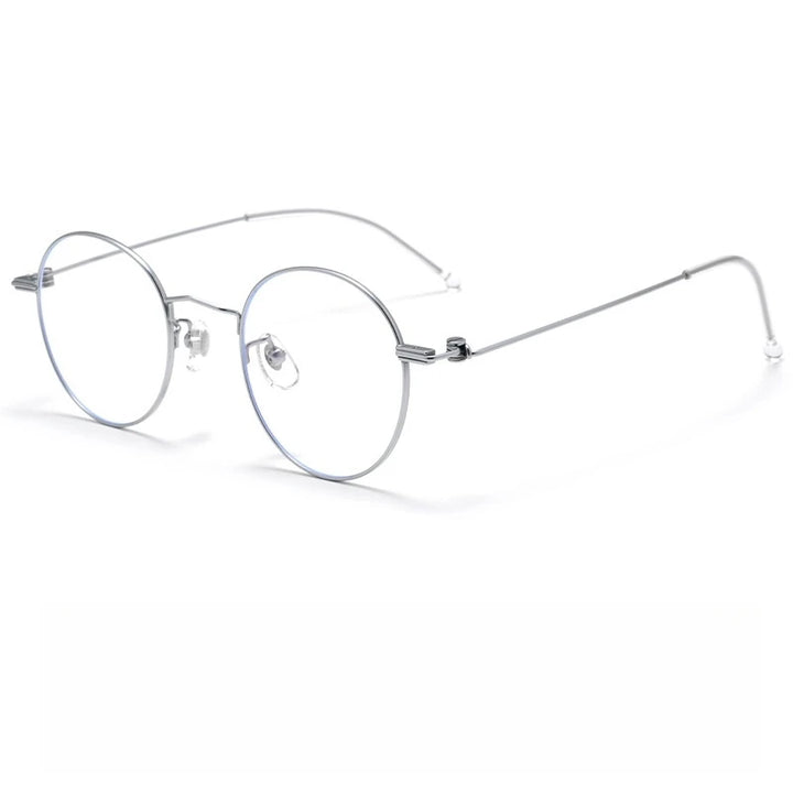Yimaruili Women's Full Rim Oval Round Titanium Alloy Eyeglasses 47504