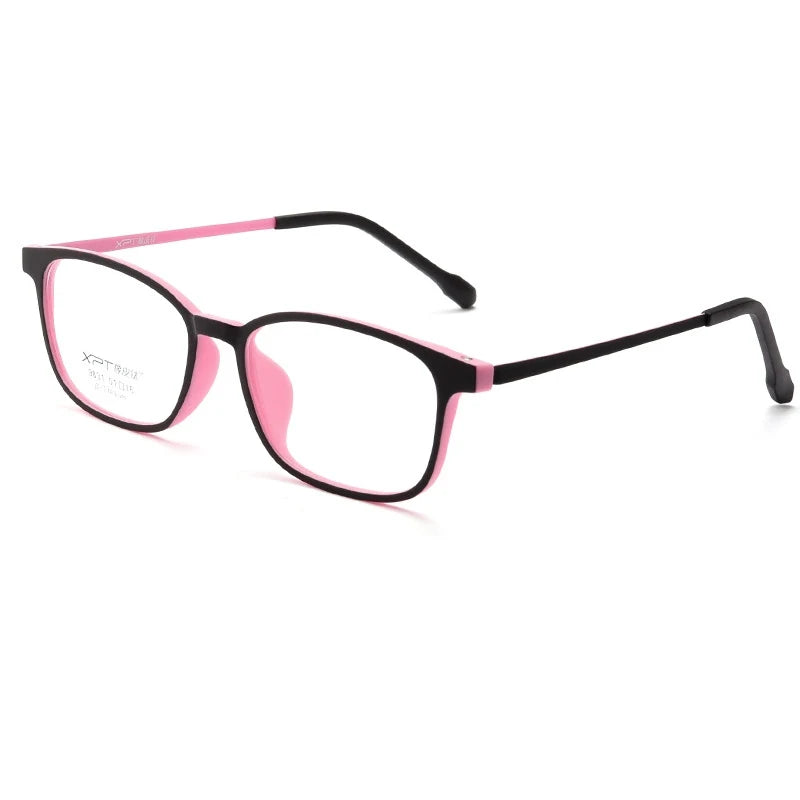 Yimaruili Unisex Full Rim Oval TR-90 Titanium Eyeglasses 9831XP — view 3 | Yimaruili at FuzWeb