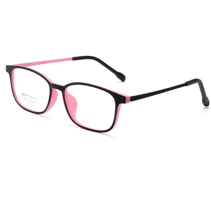 Yimaruili Unisex Full Rim Oval TR-90 Titanium Eyeglasses 9831XP — view 3 | Yimaruili at FuzWeb