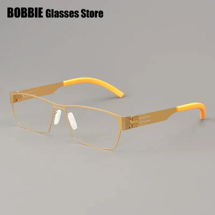 Bobbie Full Rim 508300 Unisex Square Screwless Titanium Frames FuzWeb