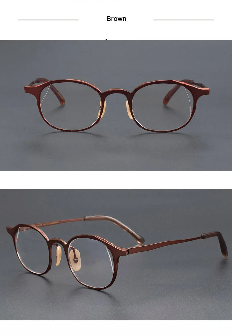 Muzz T7747 unisex oval pure titanium prescription eyeglasses — view 11