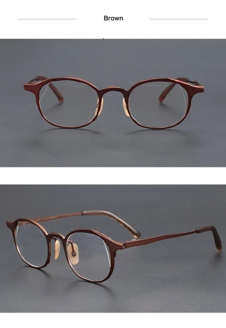 Muzz T7747 unisex oval pure titanium prescription eyeglasses — view 11